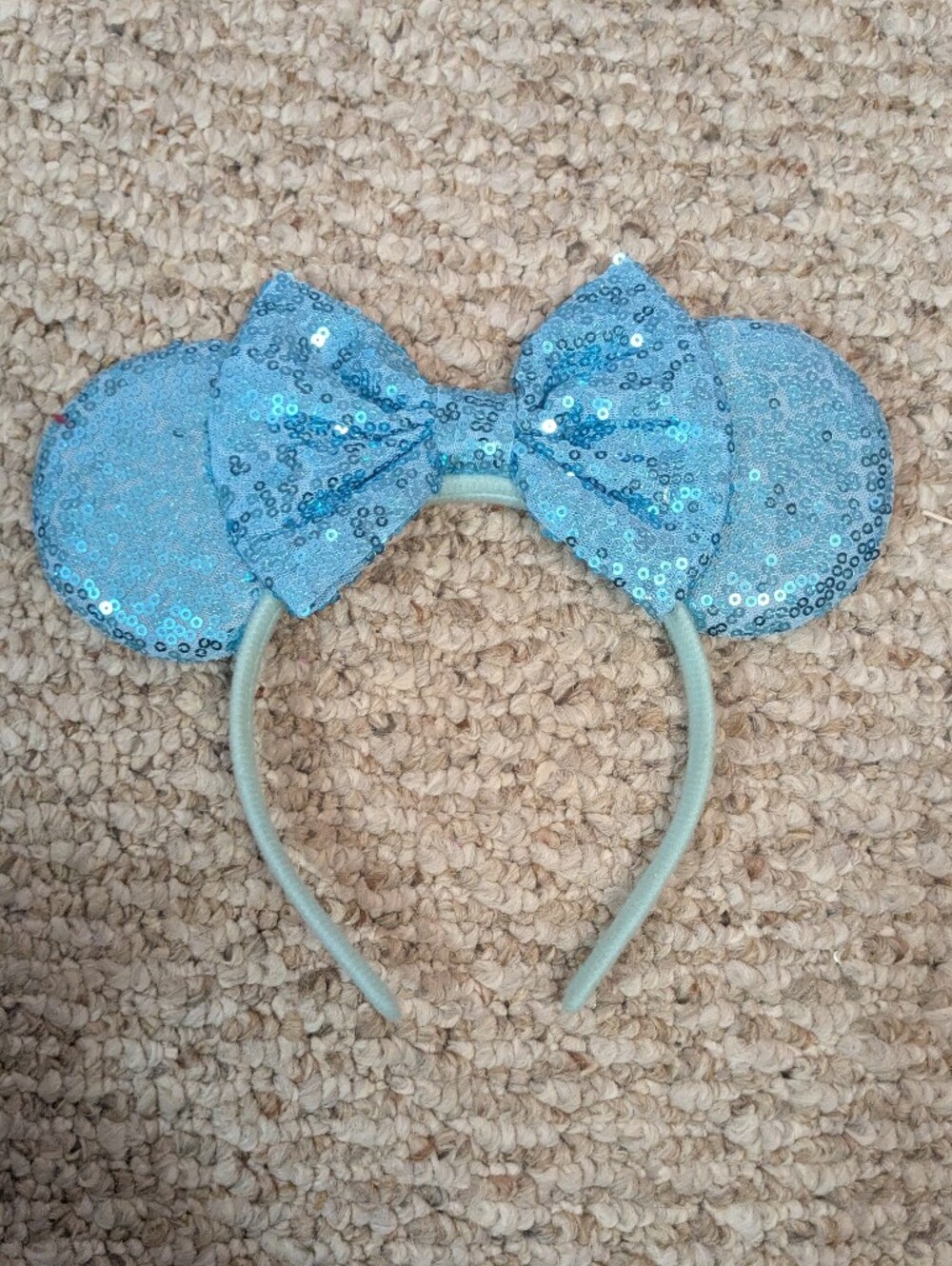 sparkly blue Mickey ears